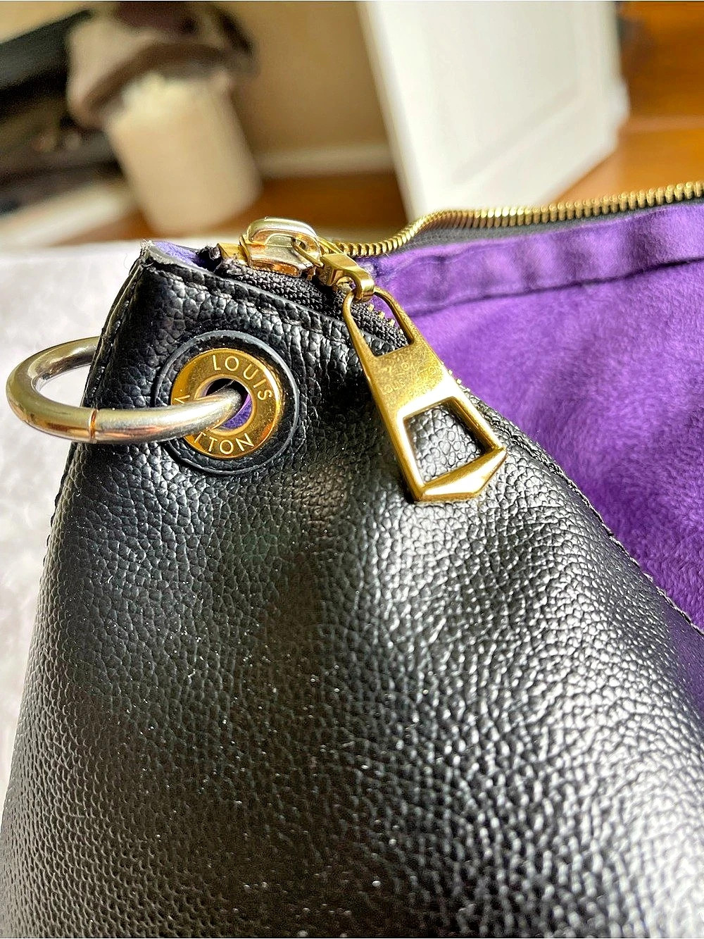 Black Louis Vuitton Maida Hobo Monogram Crossbody Bag - Picture 8 of 11